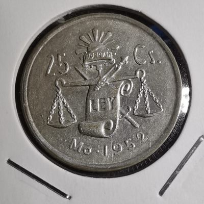 沼泽如烟--第119场 - 墨西哥1952年25分银币