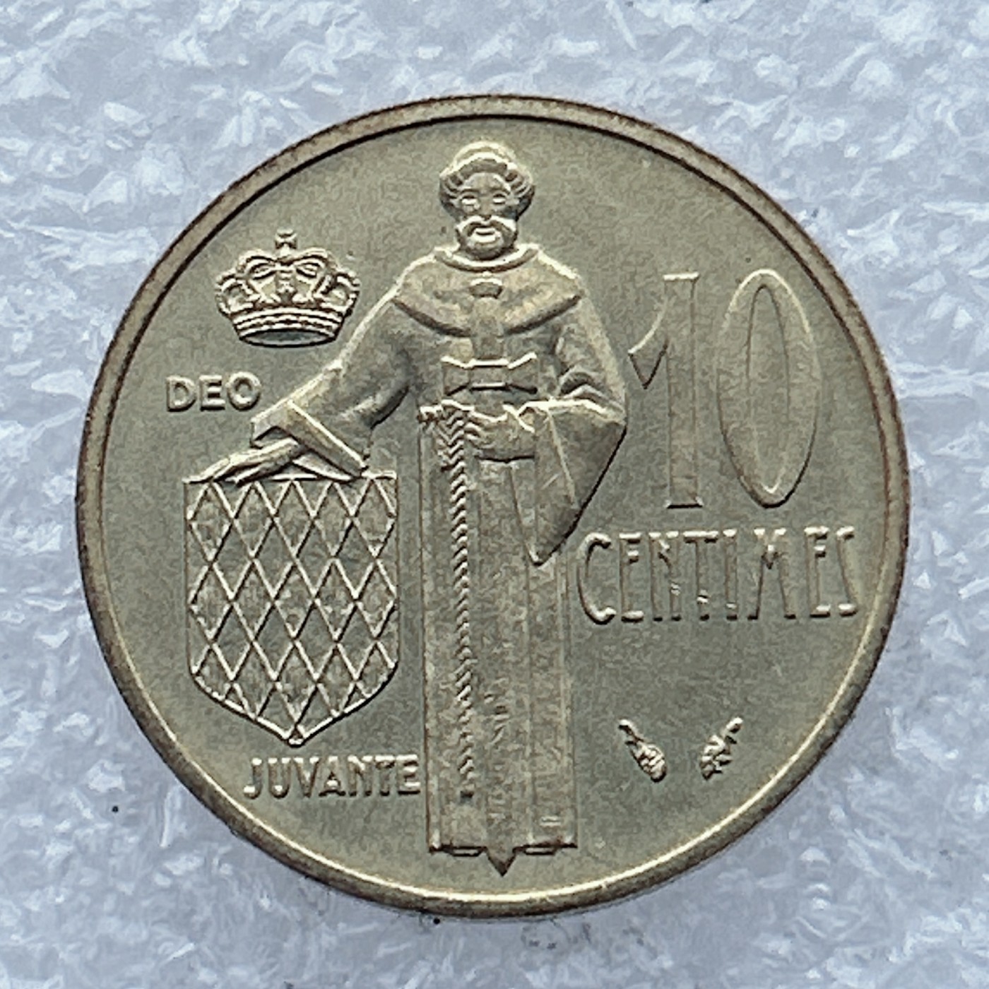 全场一元起拍 世界钱币散币场 第26期 摩纳哥1976年10分兰尼埃三世亲王铝青铜币