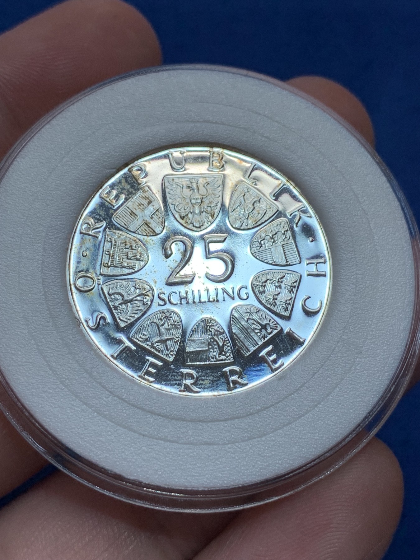 《竞宝斋》第201场-周日，周一 2场 (全场包邮) 1971年 奥地利 25先令精制纪念银币