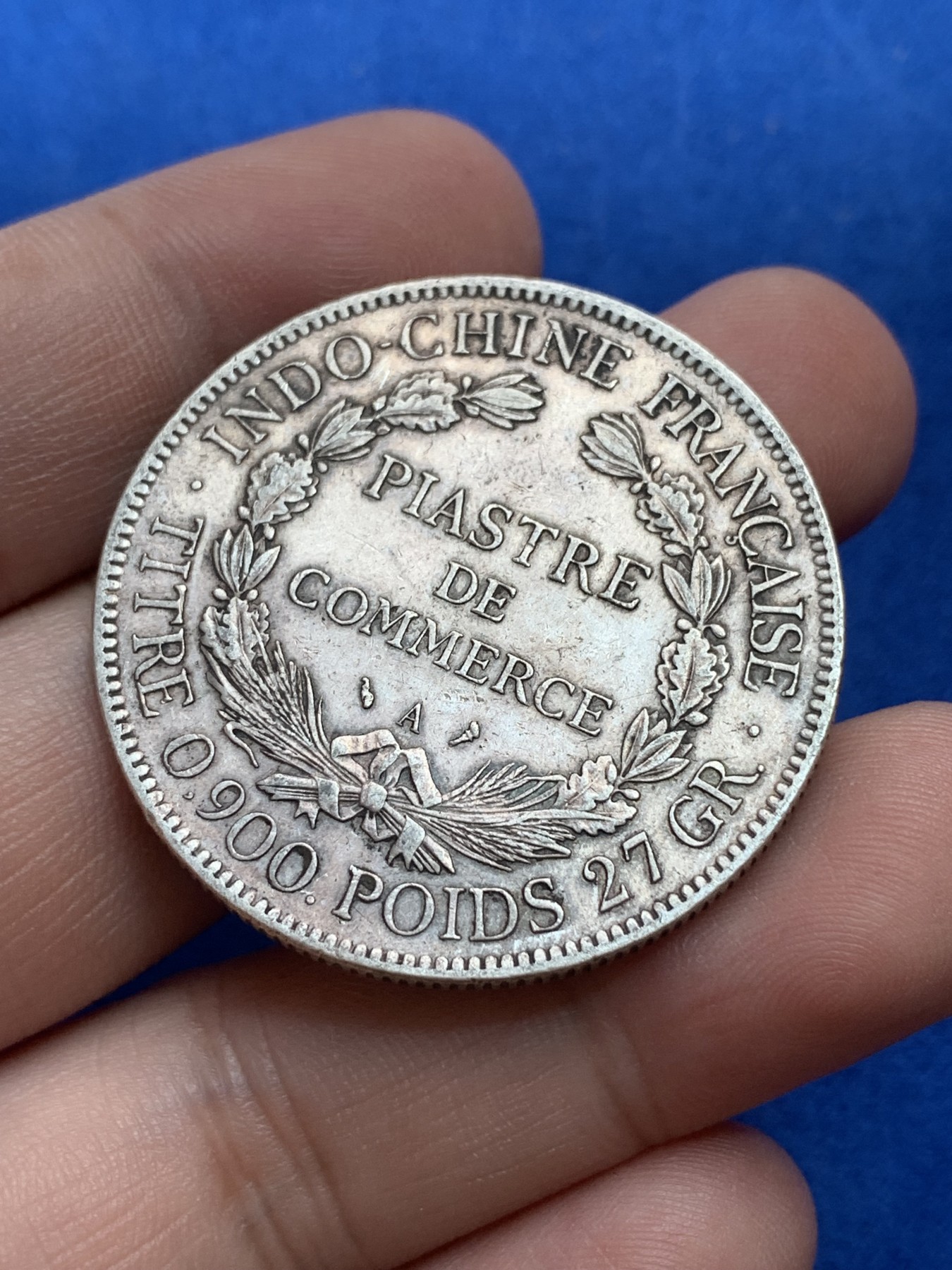 《竞宝斋》第201场-周日，周一 2场 (全场包邮) 法属印支坐洋一元银币，1909年A版