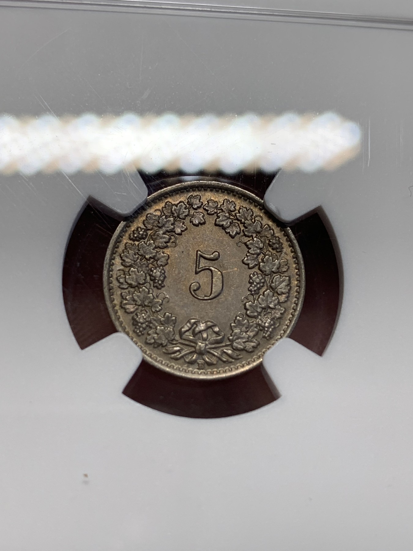 《竞宝斋》第201场-周日，周一 2场 (全场包邮) NGC-AU58 1931年瑞士早期5R，早期克书价格都比较高