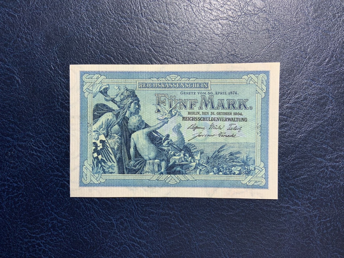 收藏联盟Quantum Auction 第292期拍卖  德国1904年年5马克 品相UNC 首发A冠
