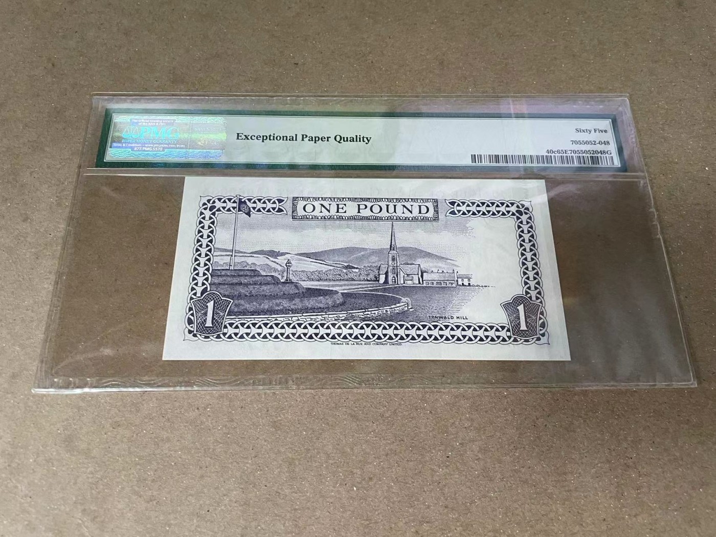 【Blue Auction】✨世界纸币精拍第375期【精】 【AA无47】马恩岛 1983年1镑 女王 PMG65EPQ 