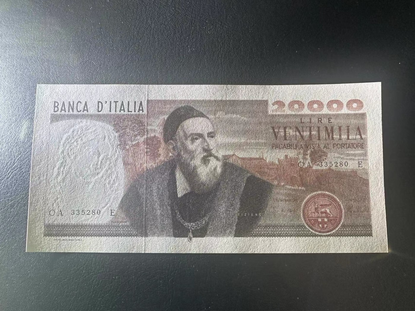 【Blue Auction】✨世界纸币精拍第375期【精】 【无47】意大利 1975年20000里拉 经典提香 名画 全新UNC