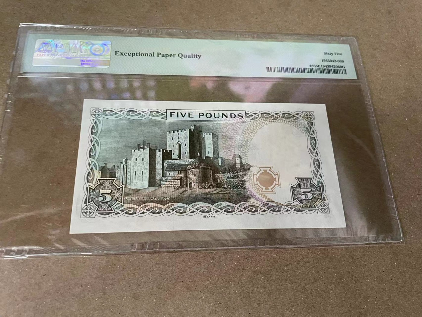 【Blue Auction】✨世界纸币精拍第375期【精】 马恩岛 2015年5镑 PMG65EPQ 