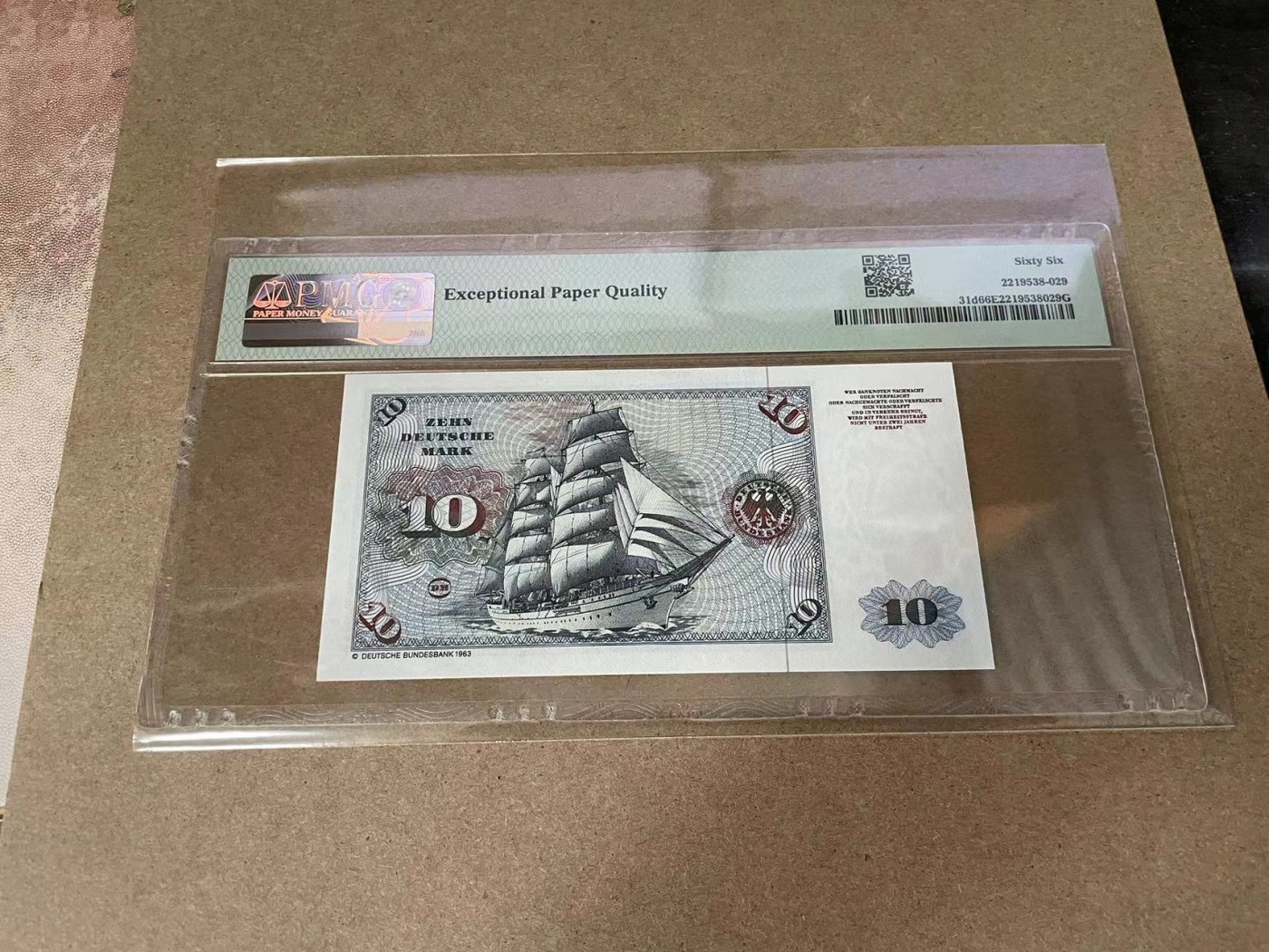 【Blue Auction】✨世界纸币精拍第375期【精】 	德国1980年10马克PMG66EPQ