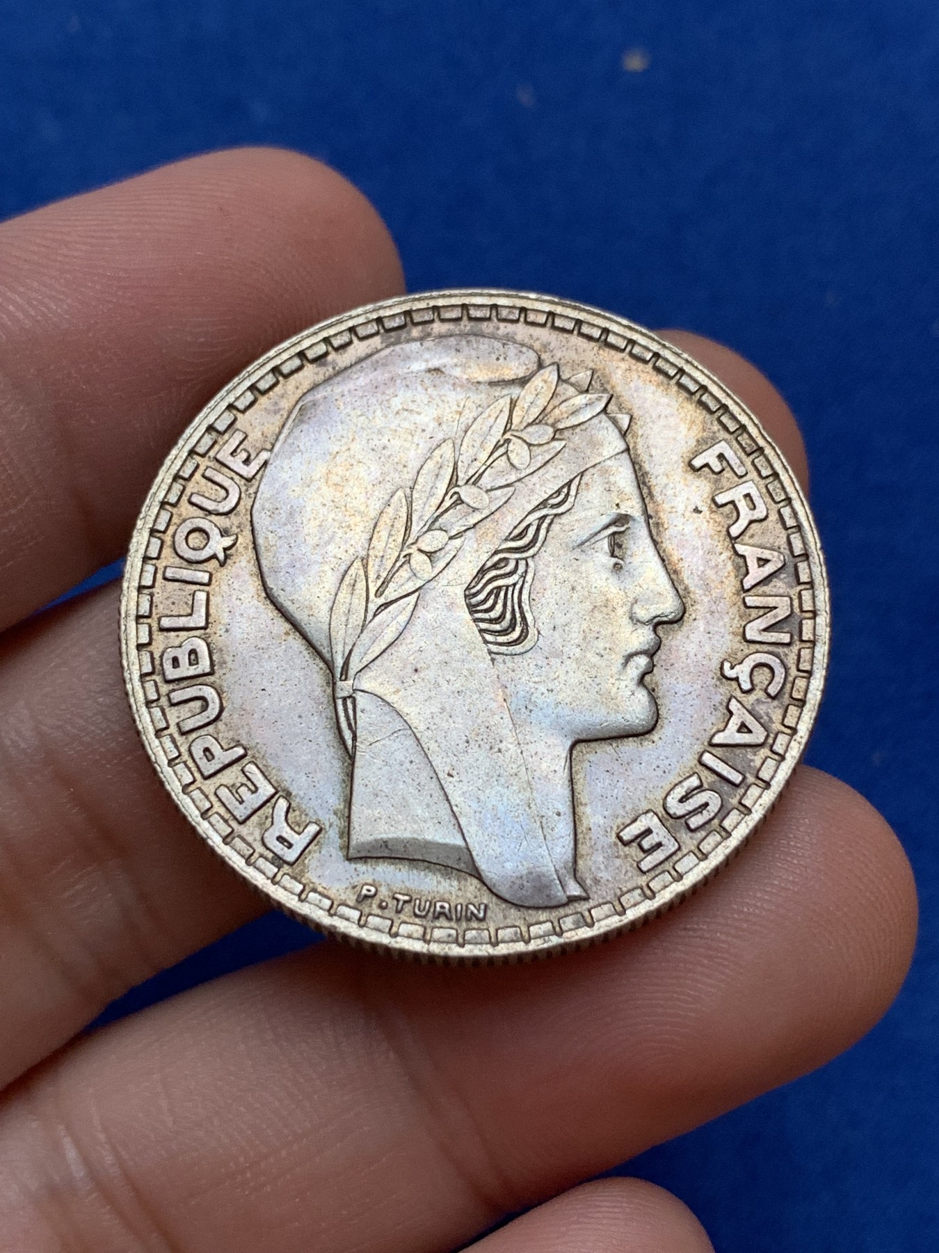 《竞宝斋》第201场-周日，周一 2场 (全场包邮) 法国1933年20法郎银币