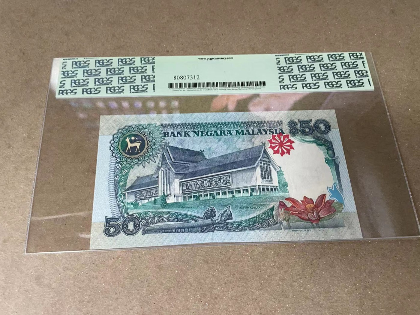 【Blue Auction】✨世界纸币精拍第375期【精】 马来西亚 1991-92年50林吉特 PCGS65EPQ 