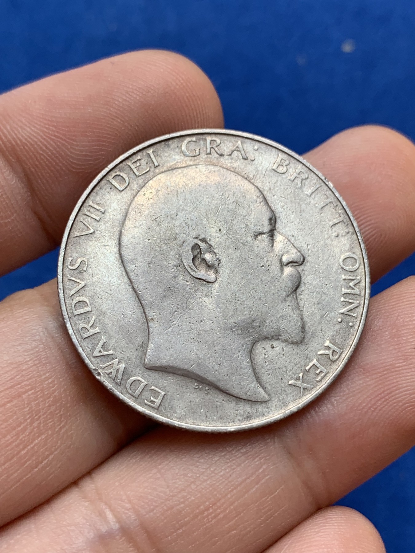 《竞宝斋》第201场-周日，周一 2场 (全场包邮) 英国1907年爱德华七世半克朗银币