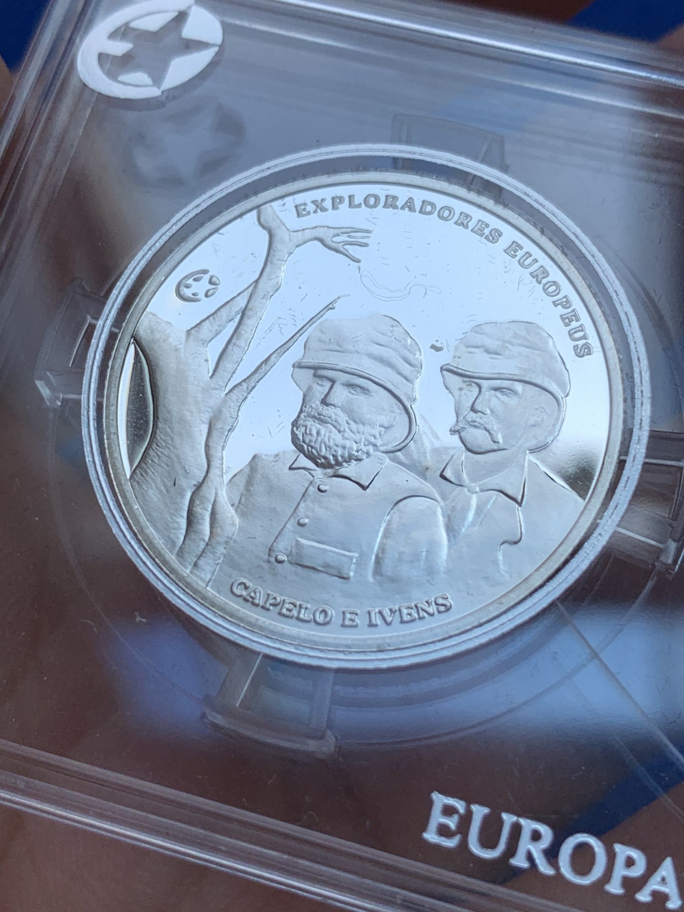 《竞宝斋》第201场-周日，周一 2场 (全场包邮) 葡萄牙 2011年 卡佩罗和伊文斯 2.5欧元 精制银币 发行量6530枚 12克 925银