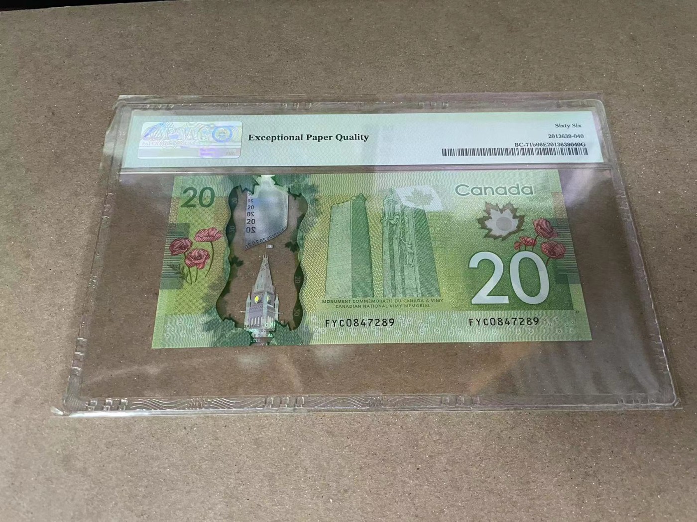 【Blue Auction】✨世界纸币精拍第375期【精】 加拿大 2012年20元 PMG66EPQ 