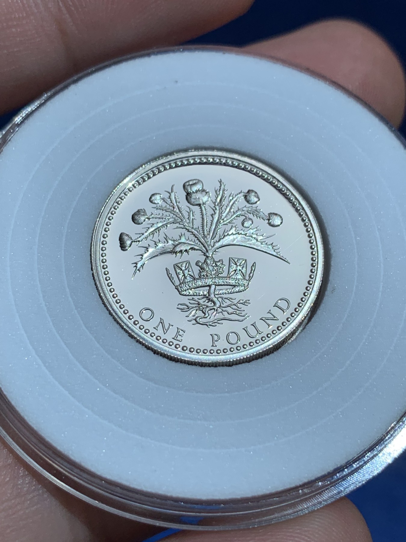 《竞宝斋》第201场-周日，周一 2场 (全场包邮) 英国 1989年和1991年 精制一镑银币 一对2枚