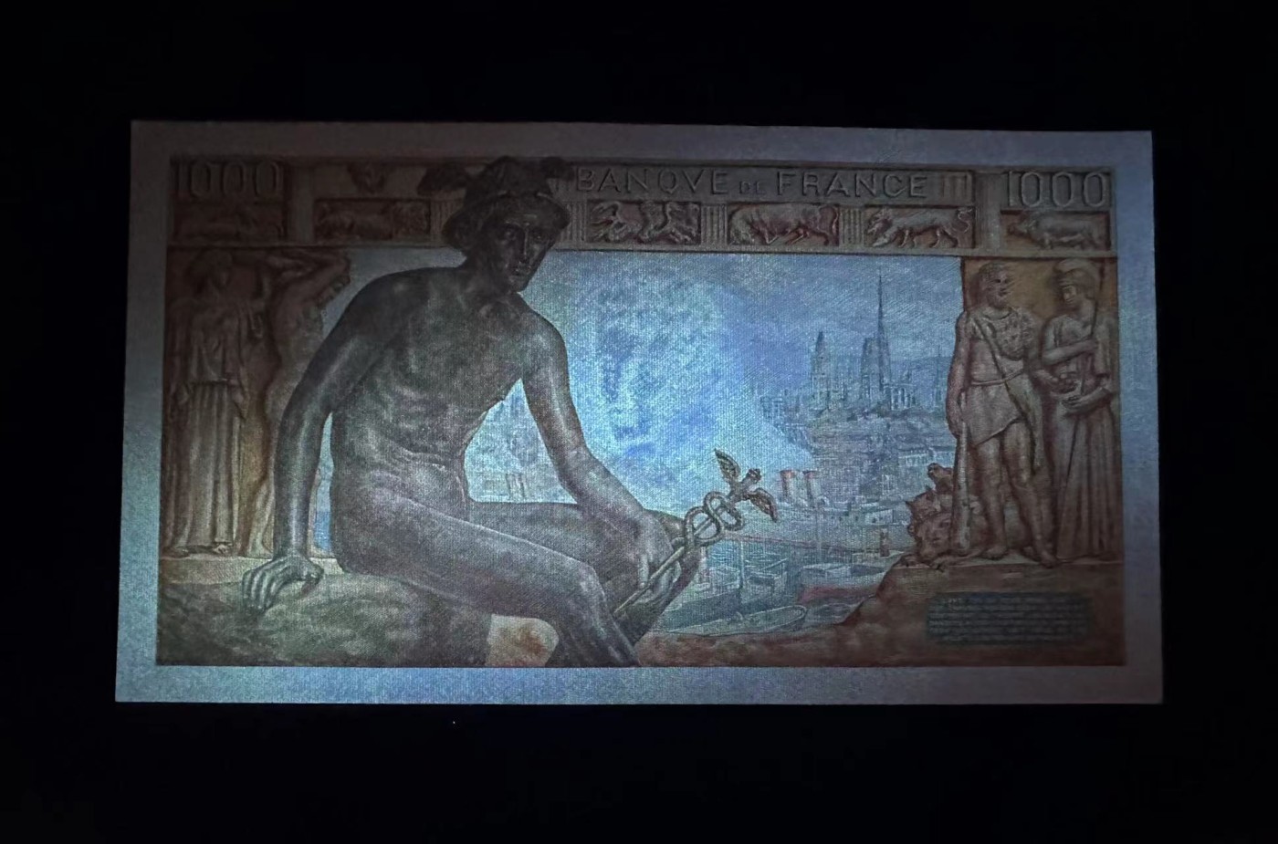 【Blue Auction】✨世界纸币精拍第375期【精】 法国 1943年1000法郎 UNC-