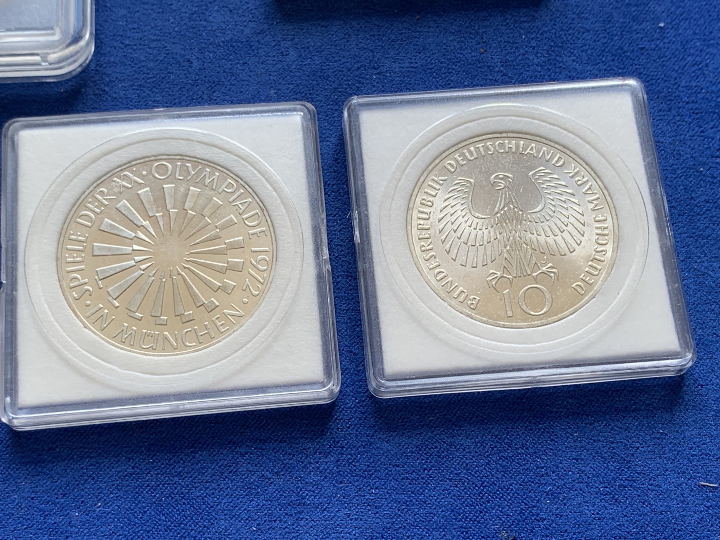 《竞宝斋》第201场-周日，周一 2场 (全场包邮) 联邦德国1972年慕尼黑奥运会纪念银币5枚不重复