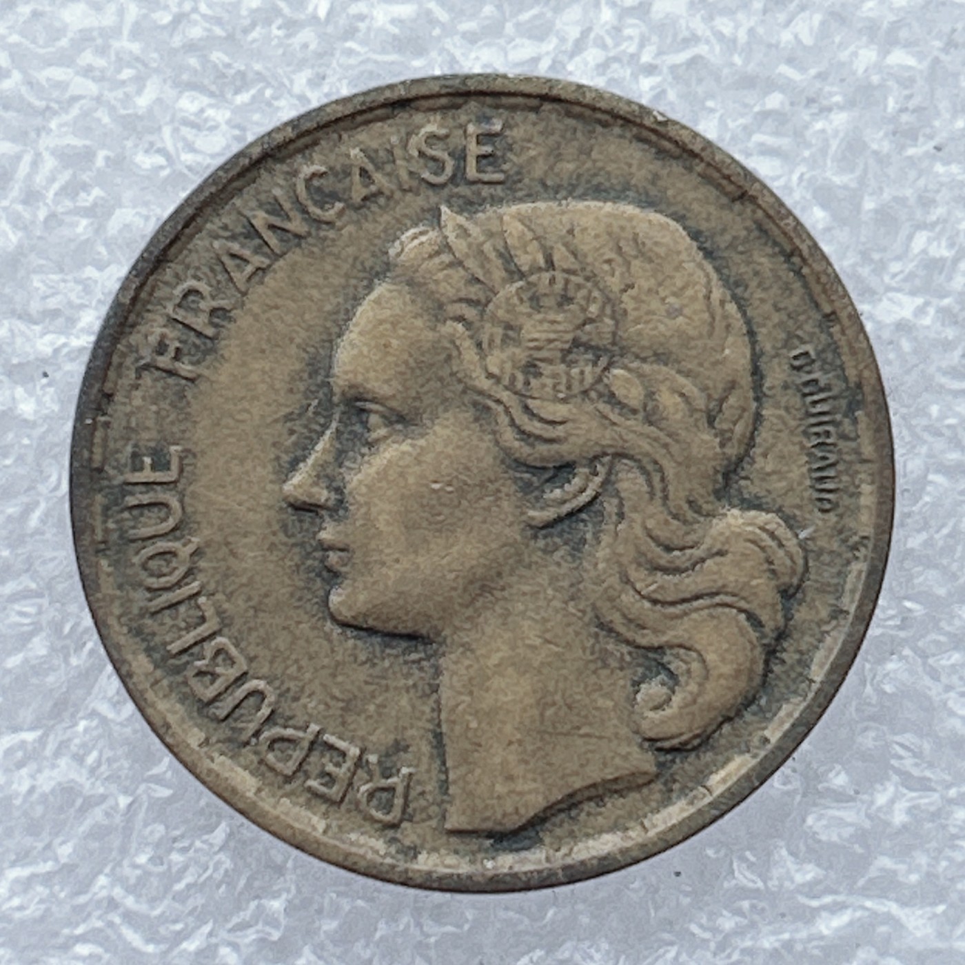 全场一元起拍 世界钱币散币场 第26期 法国1952年20法郎 女神 高卢鸡大鸡