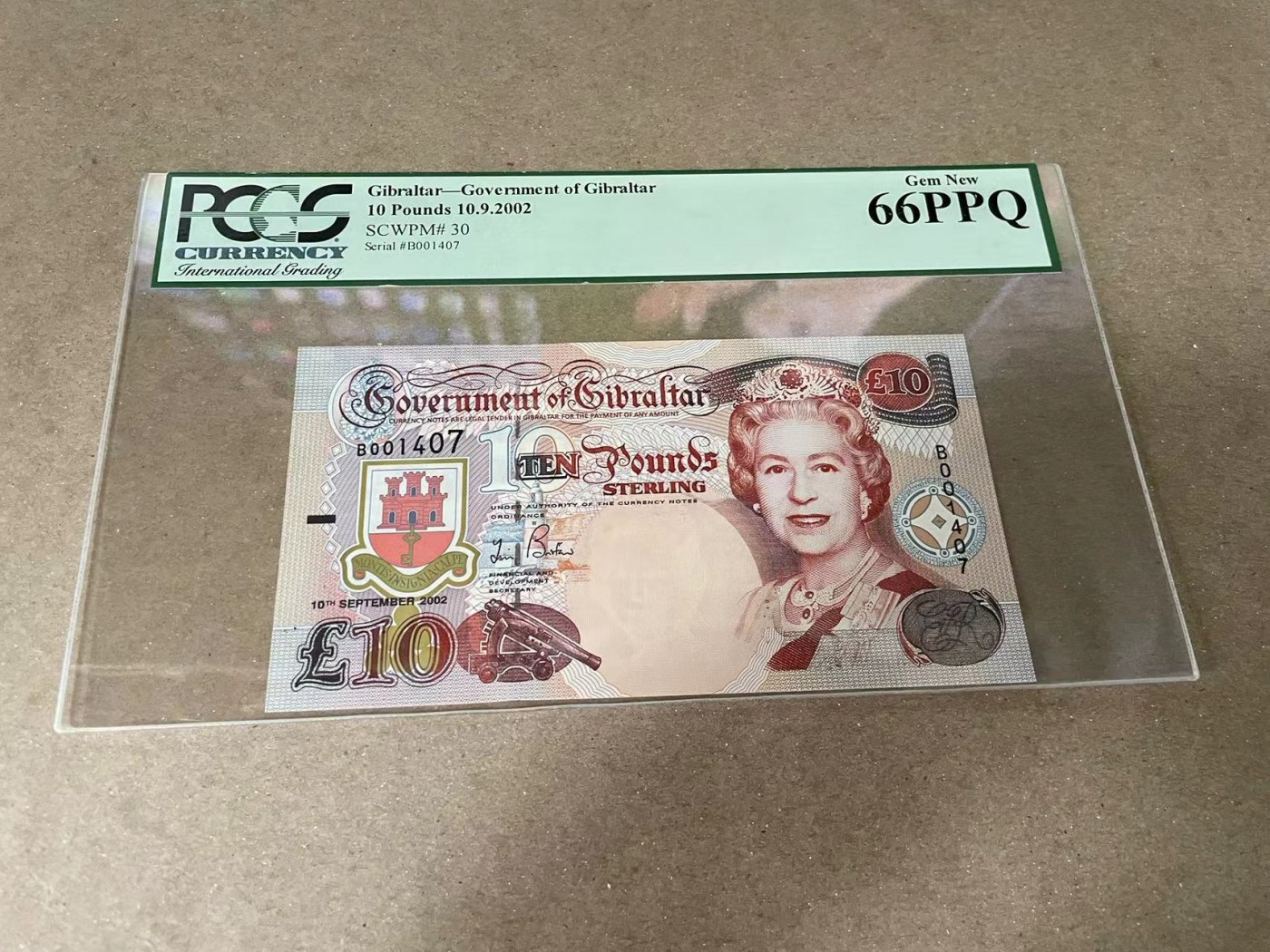 【Blue Auction】✨世界纸币精拍第375期【精】 直布罗陀 2002年10镑 PCGS66EPQ 