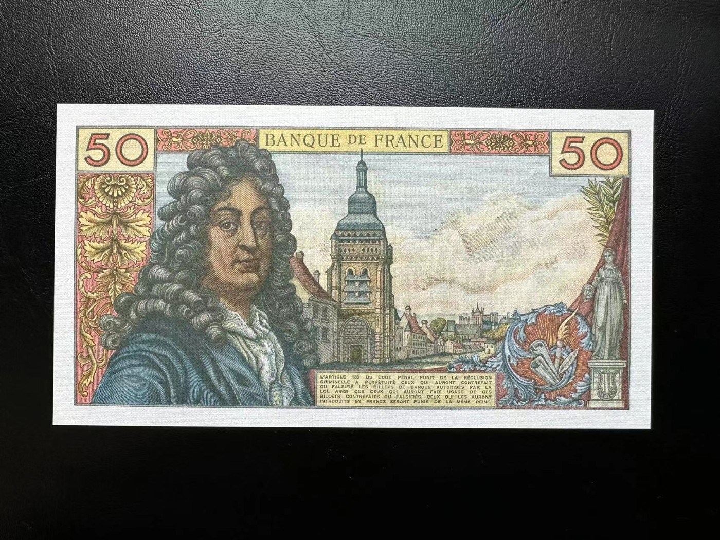 【Blue Auction】✨世界纸币精拍第375期【精】 法国 1972年50法郎 拉辛 UNC-