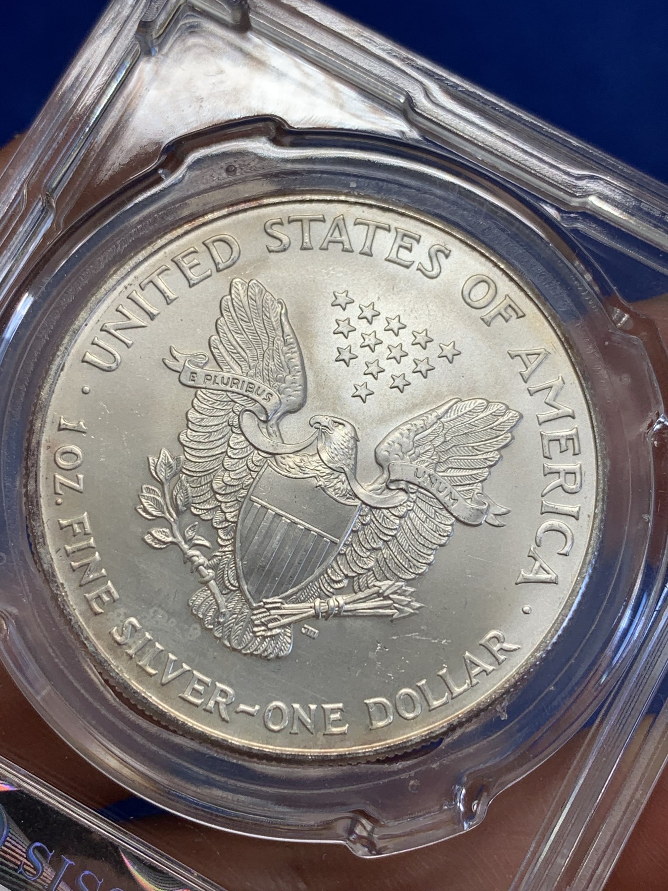 《竞宝斋》第201场-周日，周一 2场 (全场包邮) CSIS-MS64 美国 2003 行走女神1美元银币 31.1克 999银