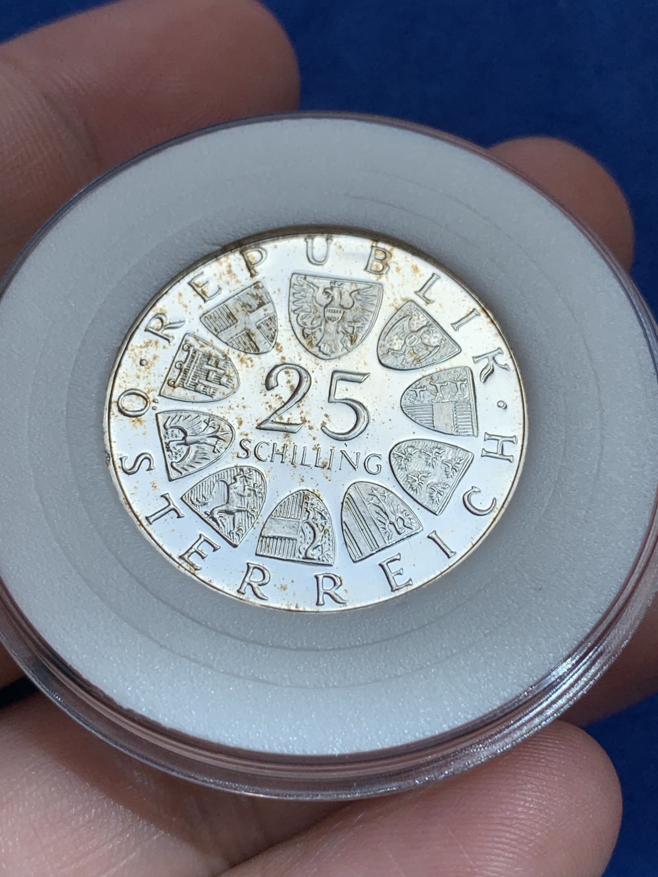 《竞宝斋》第201场-周日，周一 2场 (全场包邮) 1971年 奥地利 25先令精制纪念银币