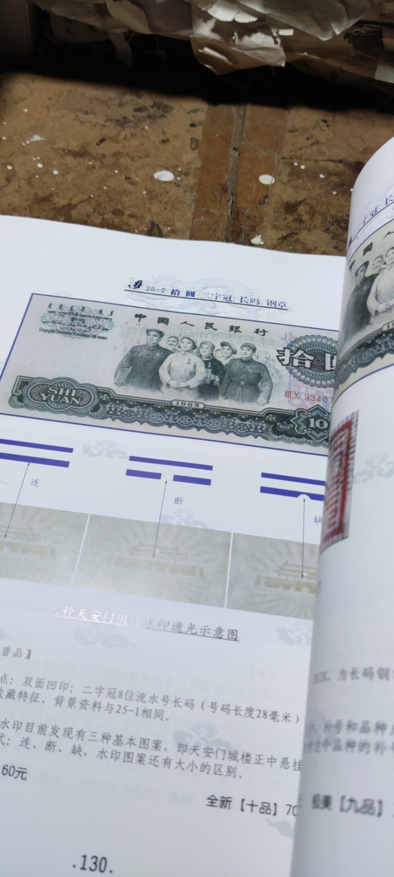 中华人民共和国第三套人民币版别图录（作者签名）（9品左右）