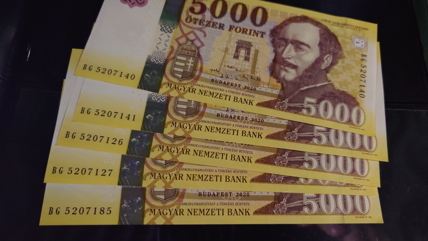 【世界钱币】精选微拍第75期暨2023年第二十二期 部分最新卖剩新品裸钞(有5000卢布AA等) 十月中下旬会有大量新货(优先本群里卖，卖剩的才挂拍卖欢迎关注) 2020年匈牙利5000福林 全新绝品尾号140