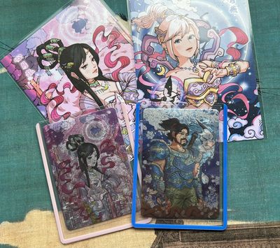 【直播】小花瓣艺术原创文创精品专场拍卖【第1场】 【二十八星宿系列】心月狐+斗木獬 粗闪测试卡+赠送卡片2张