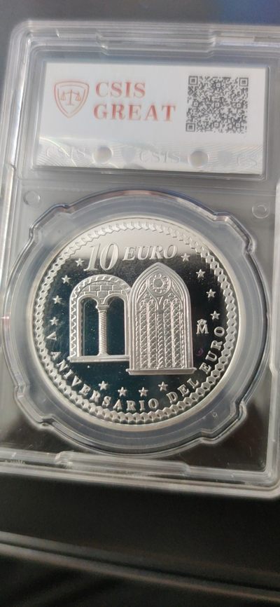 燕姐换藏第60拍 2007年西班牙最后的比塞塔10欧元银币