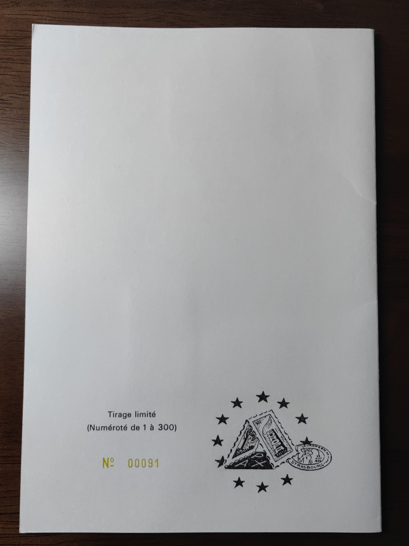 外国邮品精品专场（秒杀场）第①①场 欧洲12届集邮博览会（带编号00091号）（秒杀）