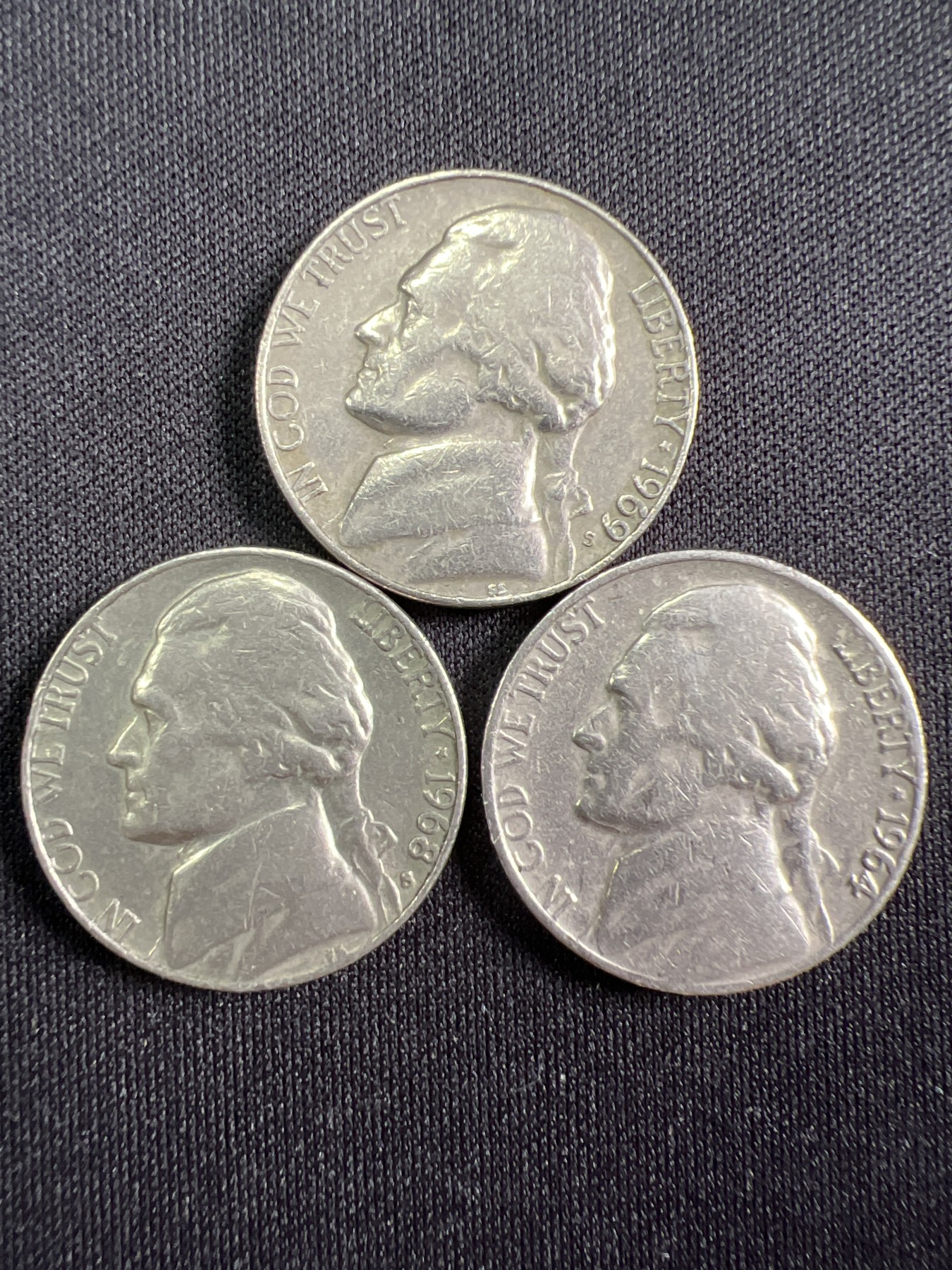 第420期 硬币专场 （无押金，捡漏，全场20包邮，偏远地区除外，接收代拍业务） 五美分三枚