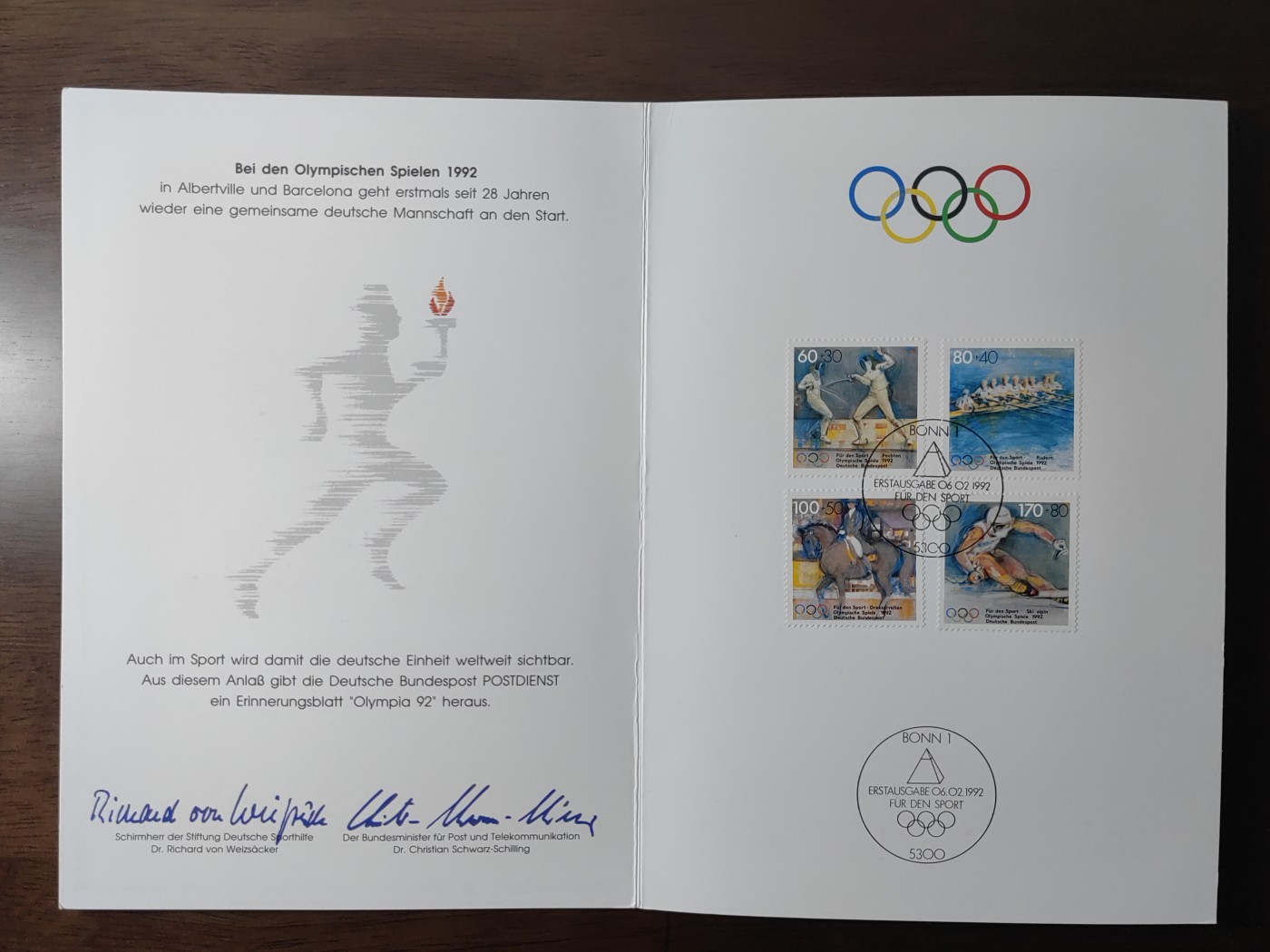 外国邮品精品专场（秒杀场）第①①场 德国1992年25届巴塞罗那奥运会 击剑 马术 划艇4全