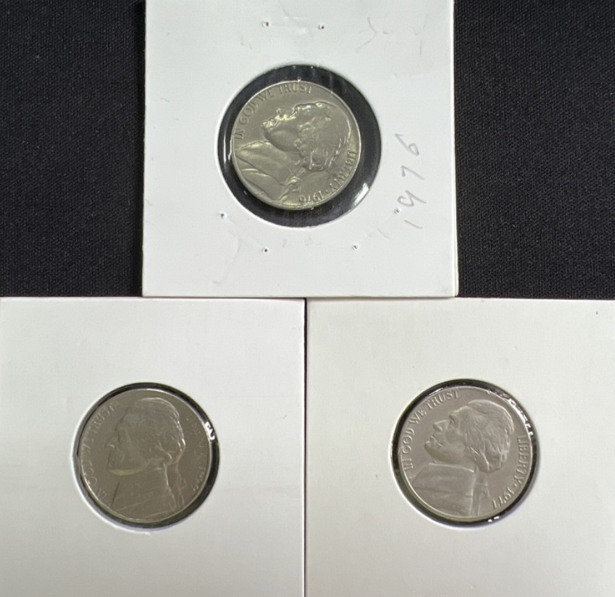 第421期 硬币专场 （无押金，捡漏，全场20包邮，偏远地区除外，接收代拍业务） 五美分三枚