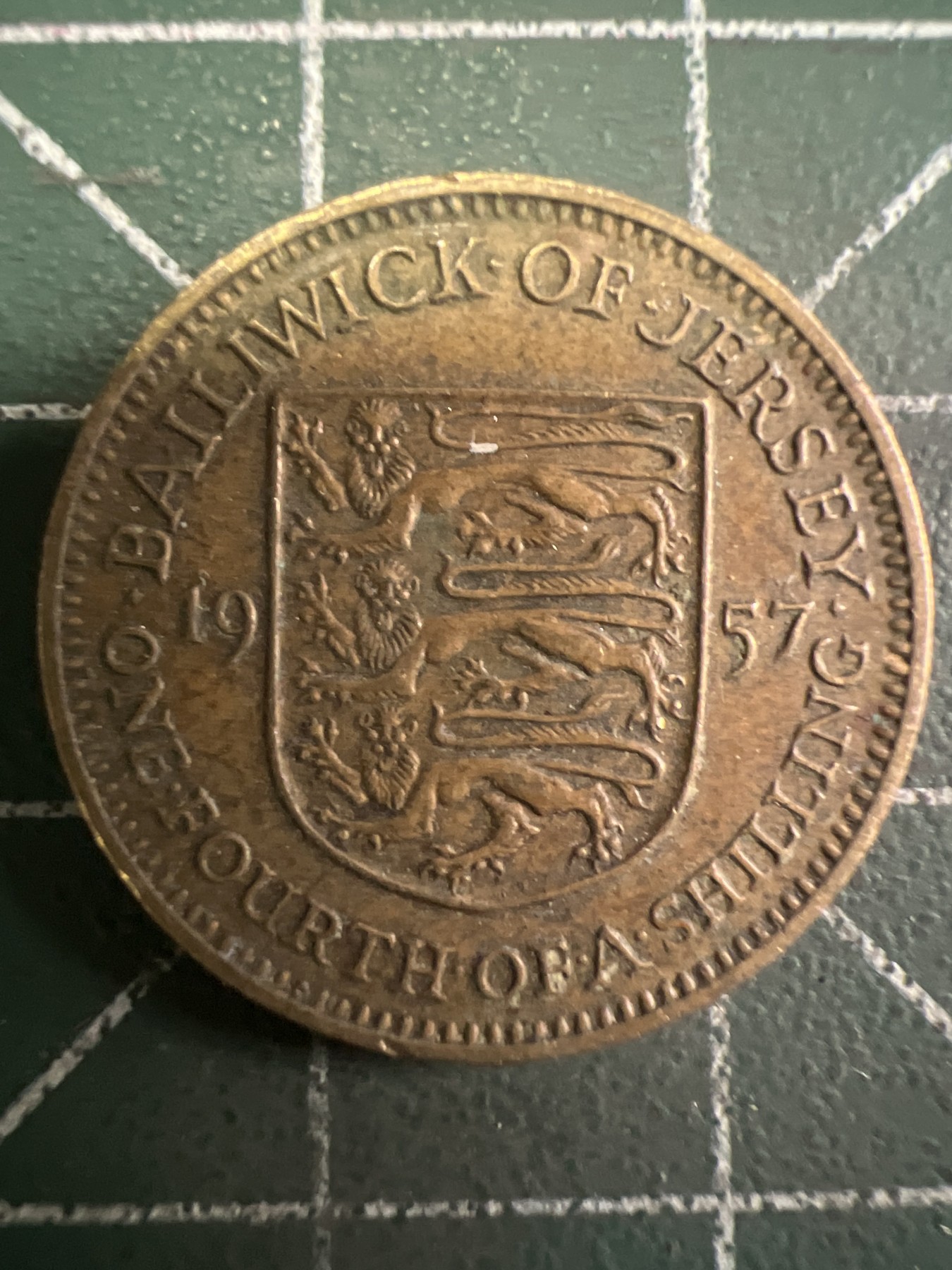 第424期 硬币专场 （无押金，捡漏，全场20包邮，偏远地区除外，接收代拍业务） 英属泽西岛1/4先令