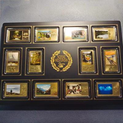 0起1加-纯粹捡漏拍-237双节炸场包邮连拍第一场大英帝国的辉煌岁月 - 【少见】纽埃2016-2017年2元挪威名家代表画作系列12枚彩色长方形精制铜币-量5000