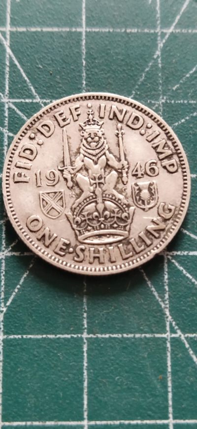 外国硬币初藏散币银币第三场。 - 英国1先令银币1946年。