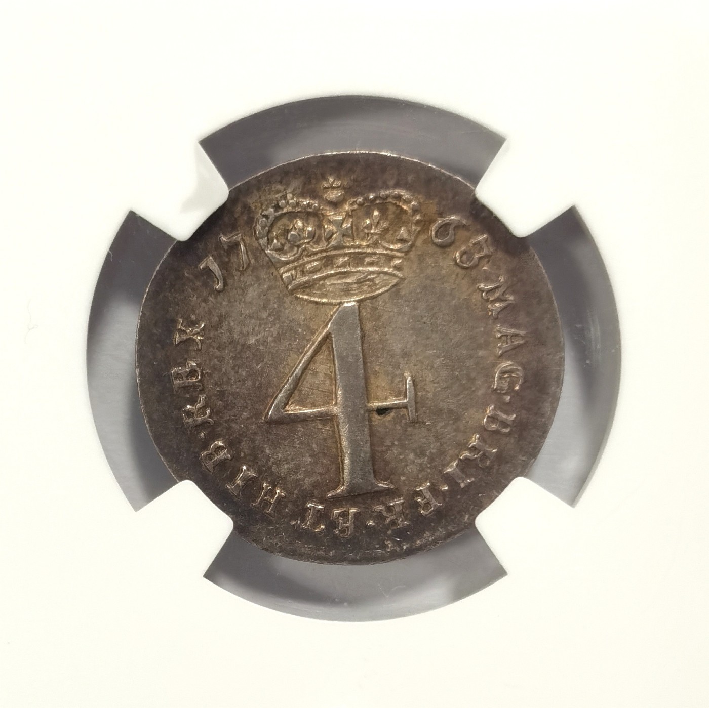 博洋堂庆双节连拍之“中秋甄选夜”精品专场拍卖暨第045期（全场包邮） NGC 英国1763乔治三世首年濯足币，乔三系列濯足币最难点，几乎没有成套的