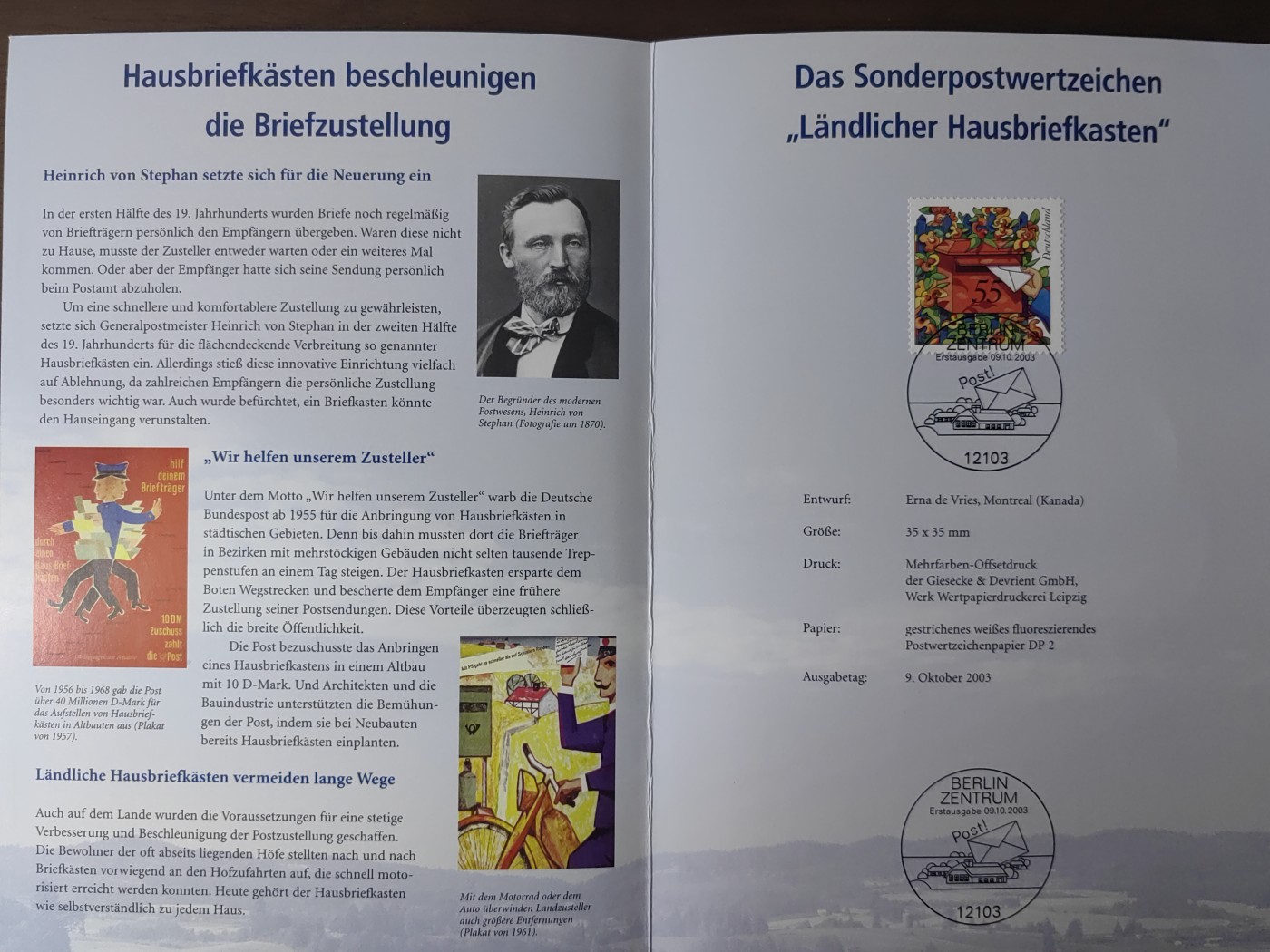 外国邮品精品专场（秒杀场）第①①场 德国邮折2枚（习俗和小镇）