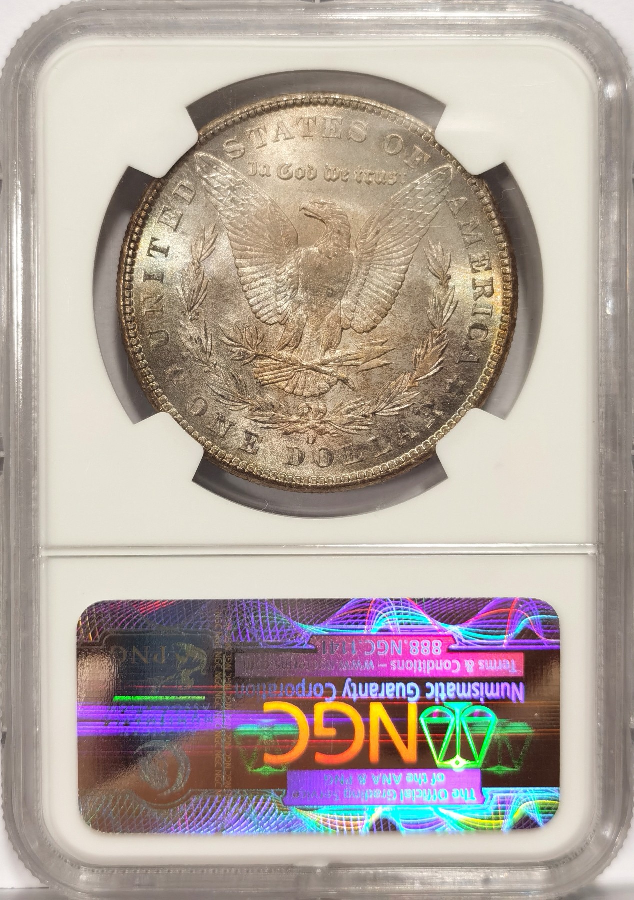 博洋堂庆双节连拍之“中秋甄选夜”精品专场拍卖暨第045期（全场包邮） NGC MS65+ 美国1902年摩根银币