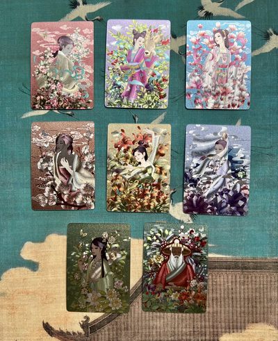 【直播】小花瓣艺术原创文创精品专场拍卖【第1场】 【神龙本草经-药香系列】药香系列26张粗闪全套【全新未拆】+赠送药香冰箱贴