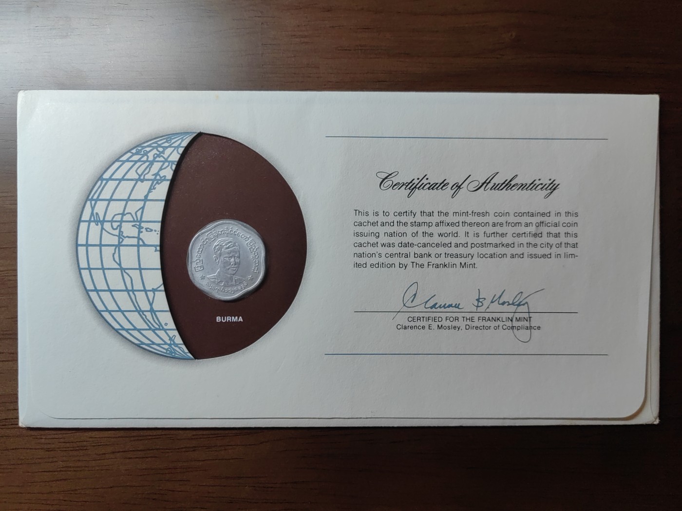 外国邮品精品专场（秒杀场）第①①场 邮封币-缅甸5帕亚 昂山将军