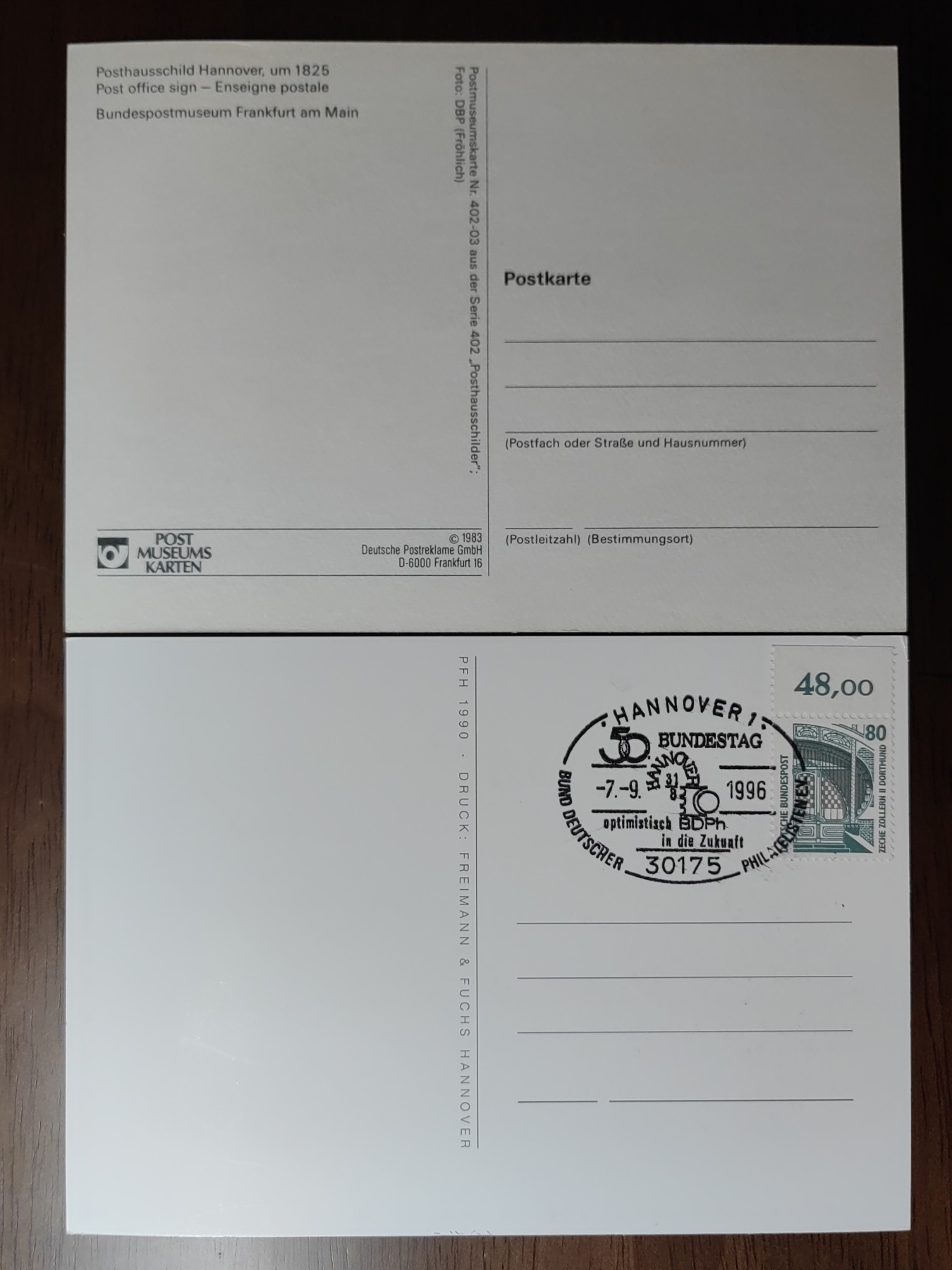 外国邮品精品专场（秒杀场）第①①场 德国集邮协会50周年和德国汉诺威建城750周年