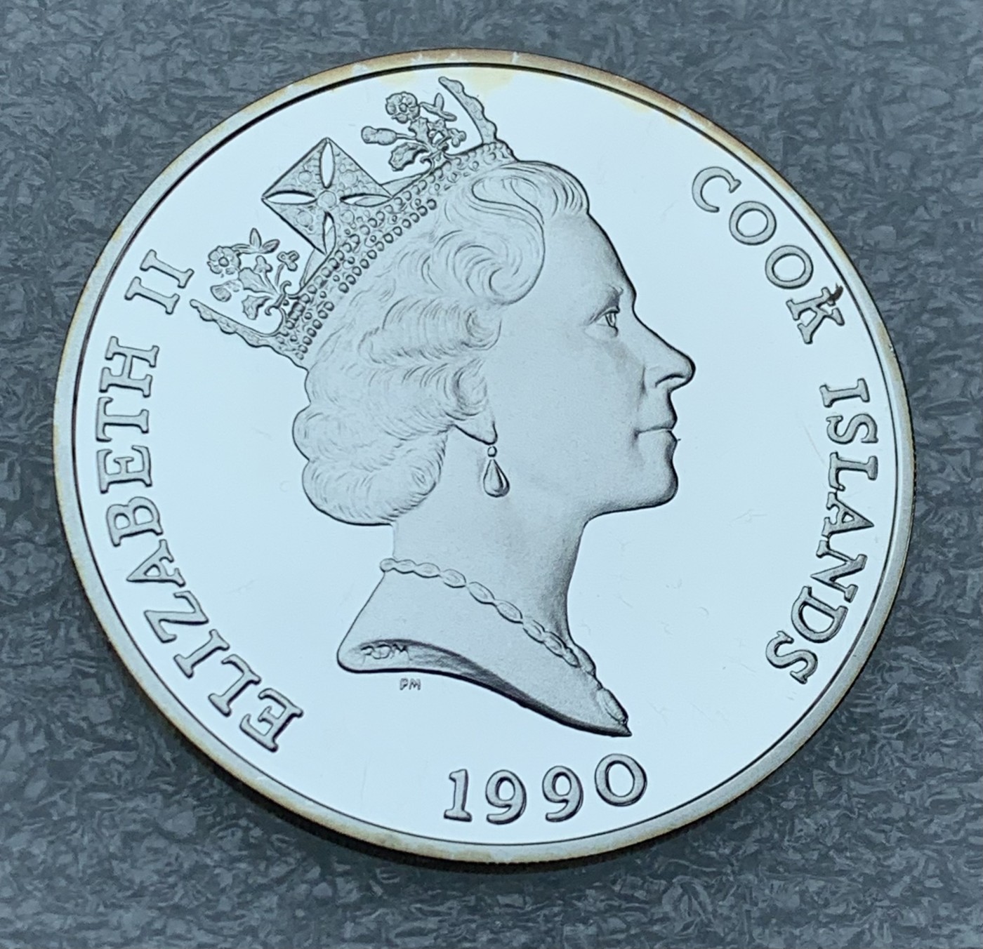 瓶子🏺第111期拍卖会  库克群岛50元银币 1990年版 精制币