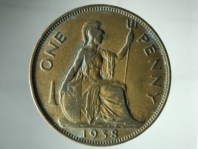 垣通古泉新店开业第六场各国铜元硬币10月4日8点结束 - 英国乔治六世一便士铜币