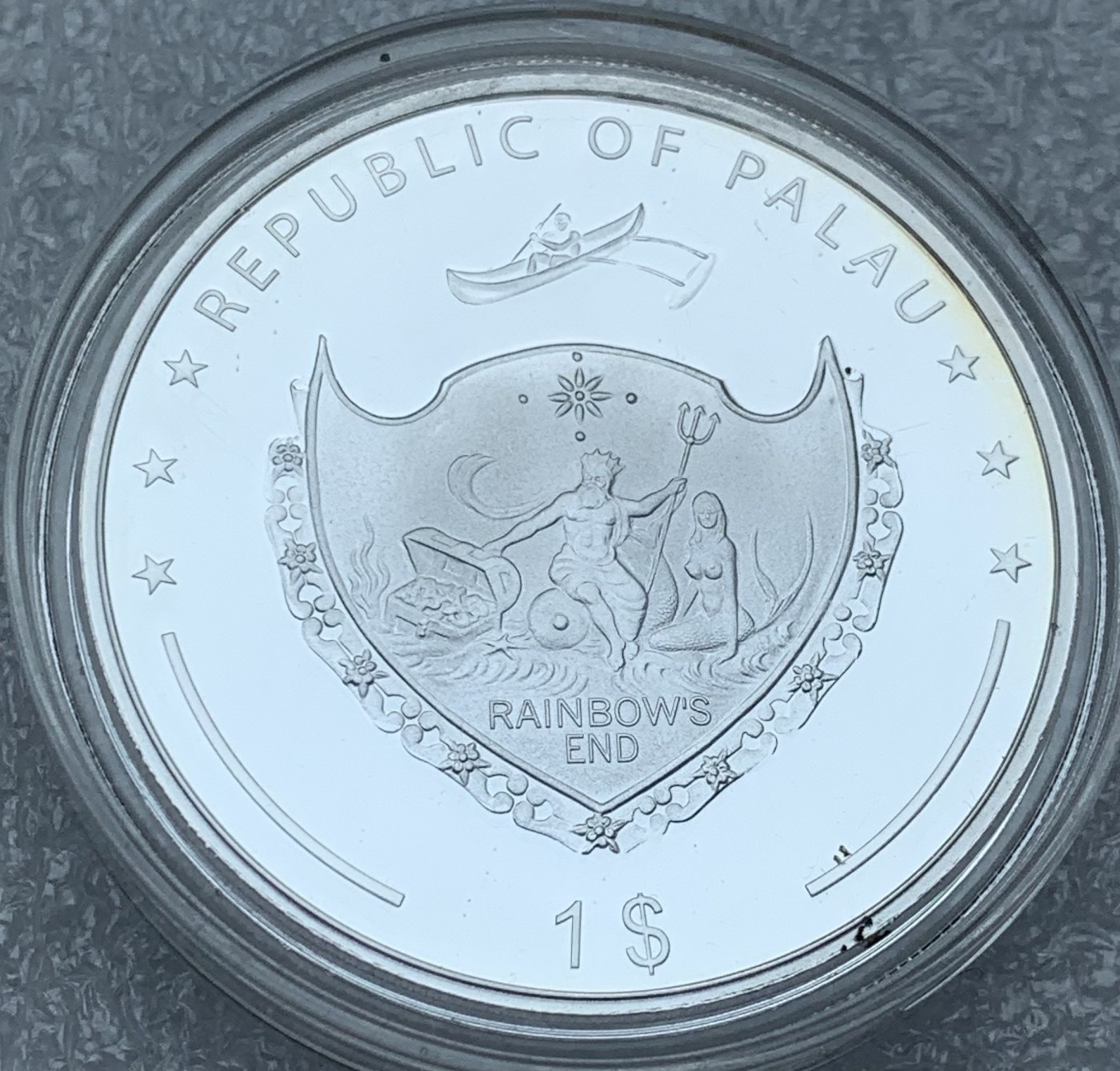 瓶子🏺第111期拍卖会 所罗门2009年世界奇观系列罗德岛巨像彩色纪念银币