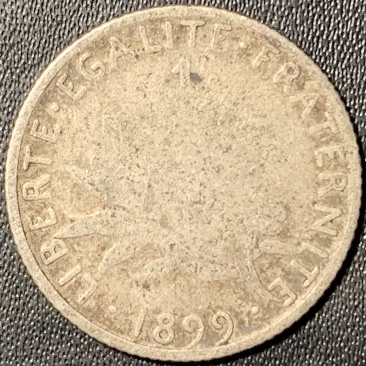 紫瑗钱币——第307期拍卖 法国 1899年 播种女神 1法郎 5克 0.835银