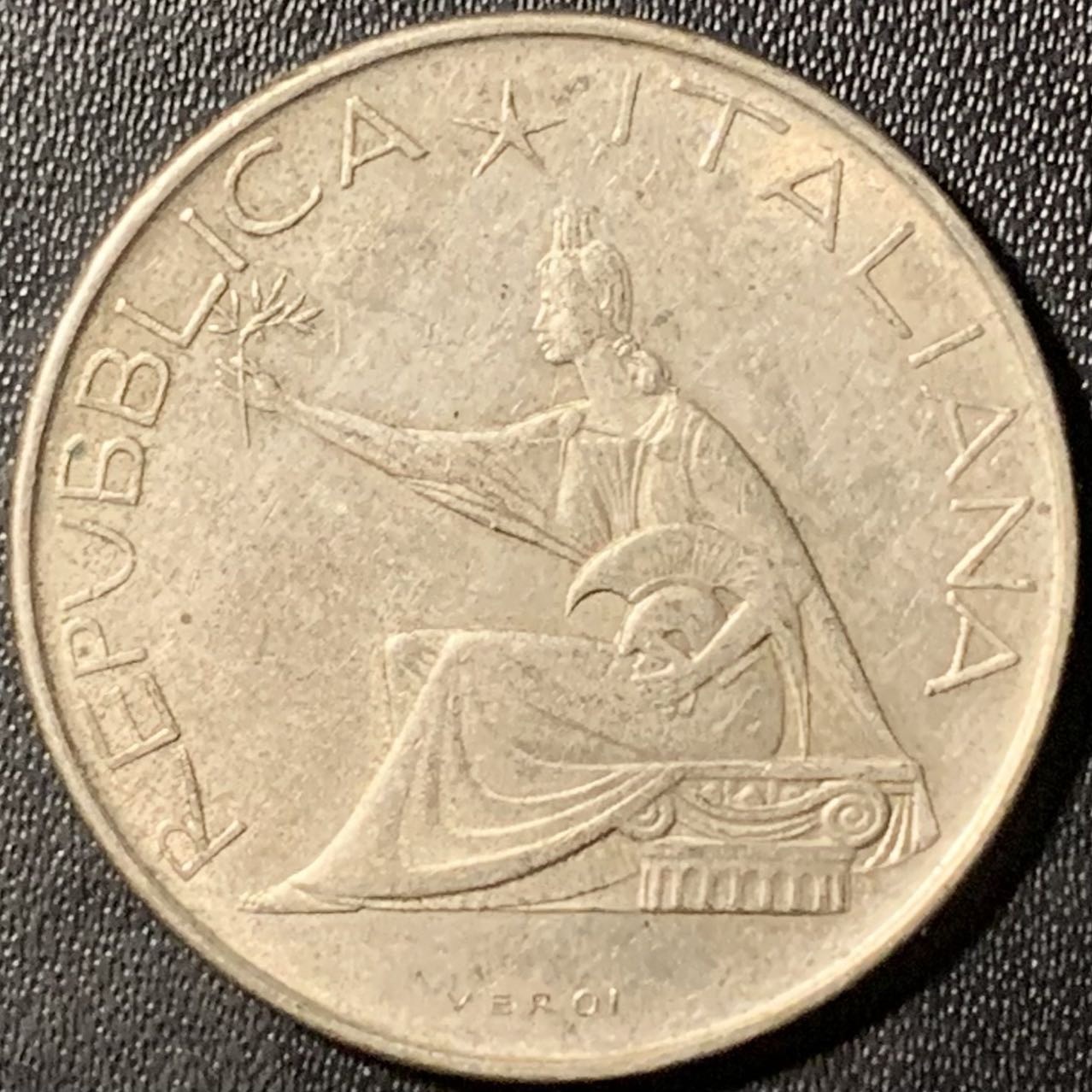 紫瑗钱币——第307期拍卖 意大利 1961年 马车 500里拉 11克 0.835银 UNC