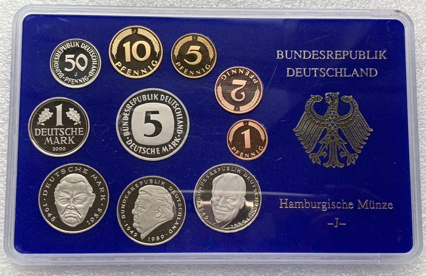 瓶子🏺第111期拍卖会  2000年精制德国10枚精制套