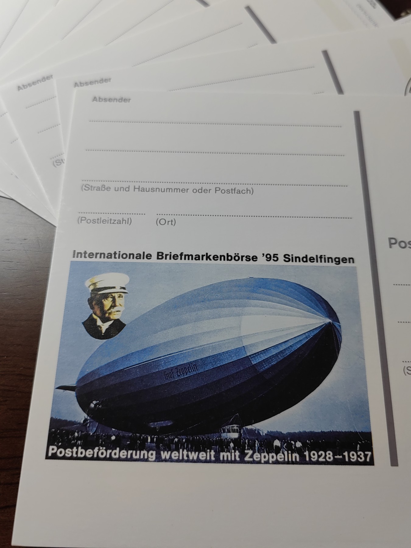 外国邮品精品专场（秒杀场）第①①场 1928年至1937年，齐柏林航空在全球邮政运输纪念邮戳片6件（实寄非实寄各3）