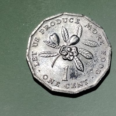 230927 - 牙买加1分异形币 年份随机21.2mm非洲外国硬币钱币铝币