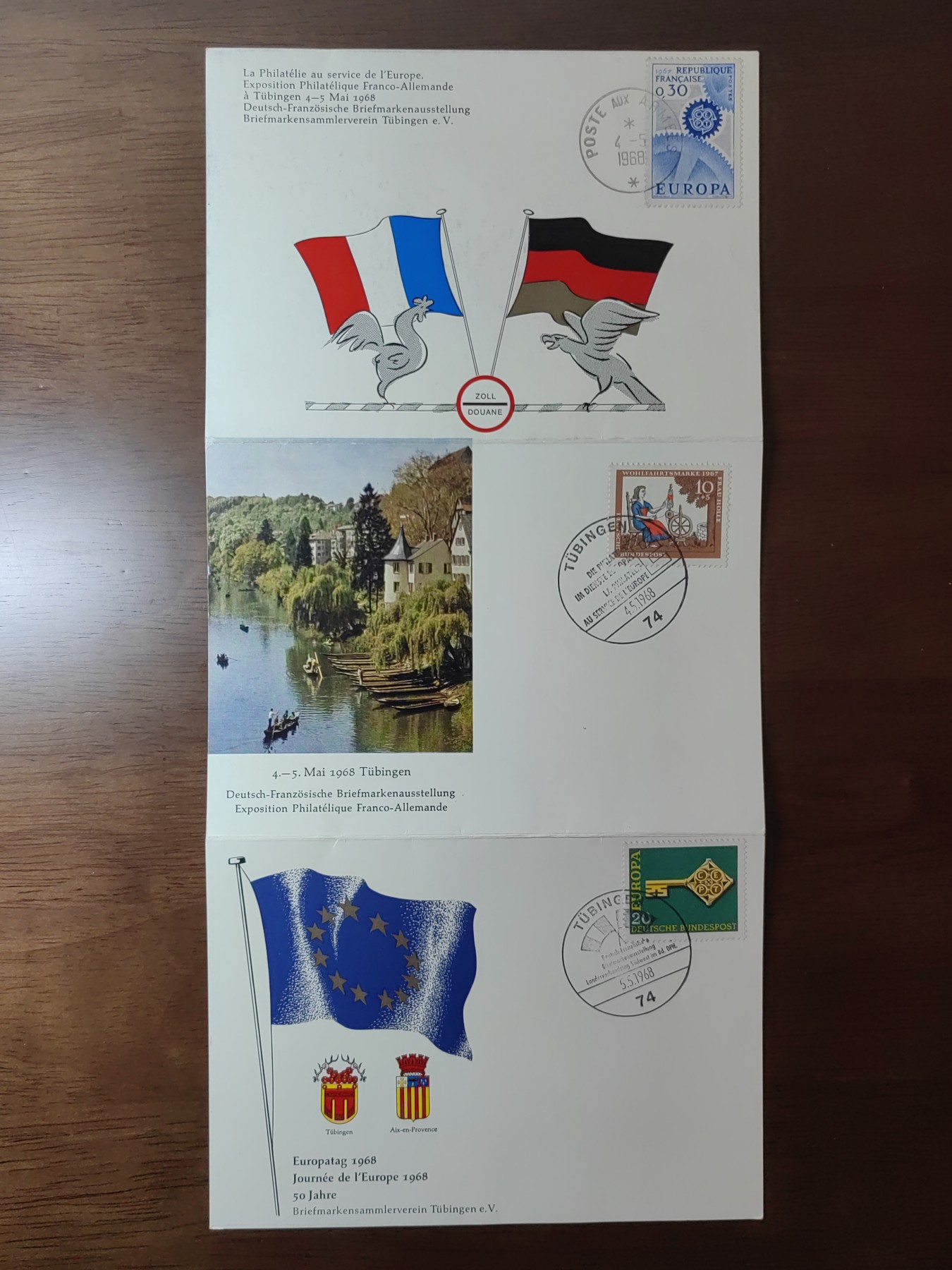 外国邮品精品专场（秒杀场）第①①场 1968年可折叠3种纪事纪念邮折（少见）