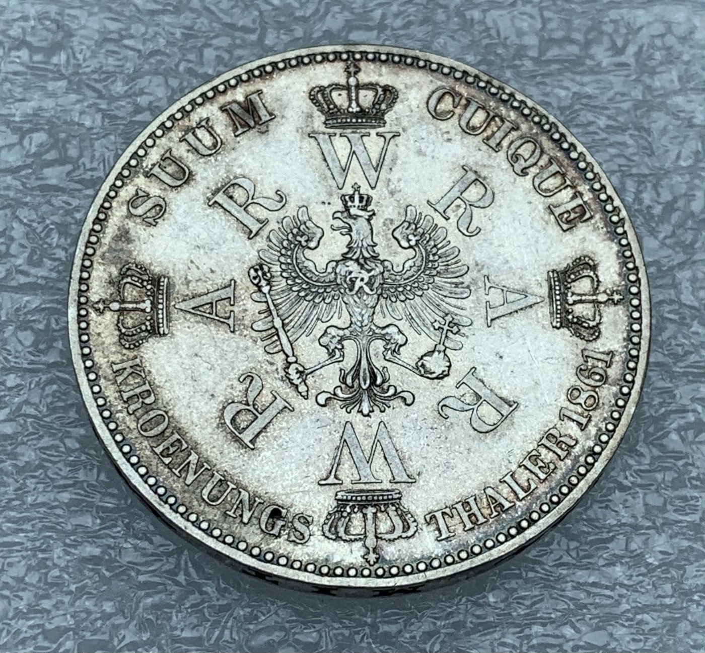 瓶子🏺第111期拍卖会  1861年普鲁士登基纪念1泰勒银币